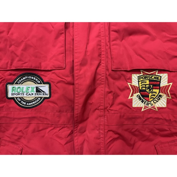 Vintage 90s Porsche Super Cup Winter Performance Coat Size Rolex Pirelli Size S - Picture 2 of 7